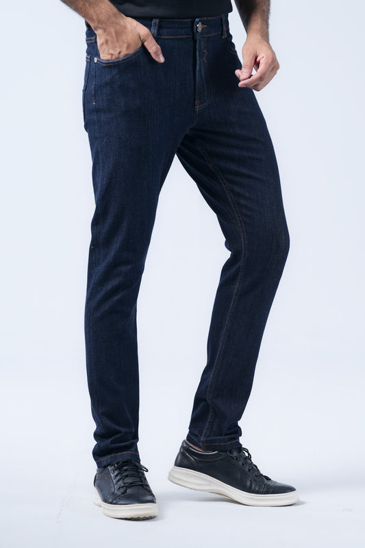 Tapered fit Indigo Jeans
