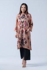Mid-Length Sublimation Printed Smart Fit Ethnic Kurta