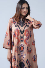 Mid-Length Sublimation Printed Smart Fit Ethnic Kurta