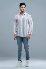 Slim Fit Striped Casual Shirt