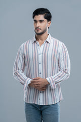Slim Fit Striped Casual Shirt