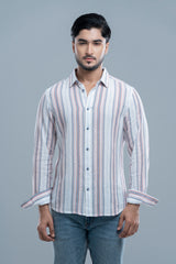 Slim Fit Striped Casual Shirt