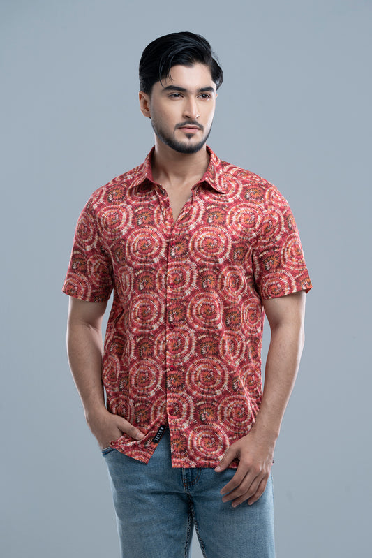 Regular Fit Printed Casual Shirt