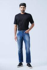 Straight Fit Blue Jeans
