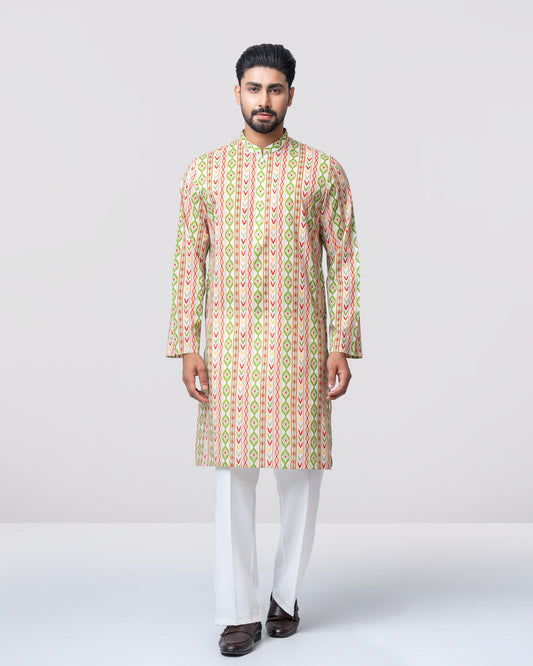 Regular Fit All-Over Printed Panjabi
