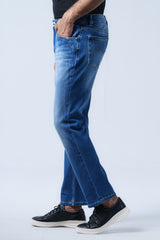 Straight Fit Blue Jeans
