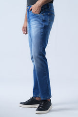 Straight Fit Blue Jeans