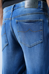 Straight Fit Blue Jeans