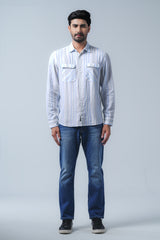 Regular Fit Striped Casual Shirt