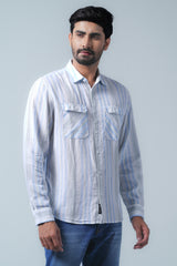 Regular Fit Striped Casual Shirt