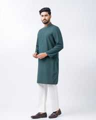 Regular Fit Embroidered Semi-Formal Panjabi