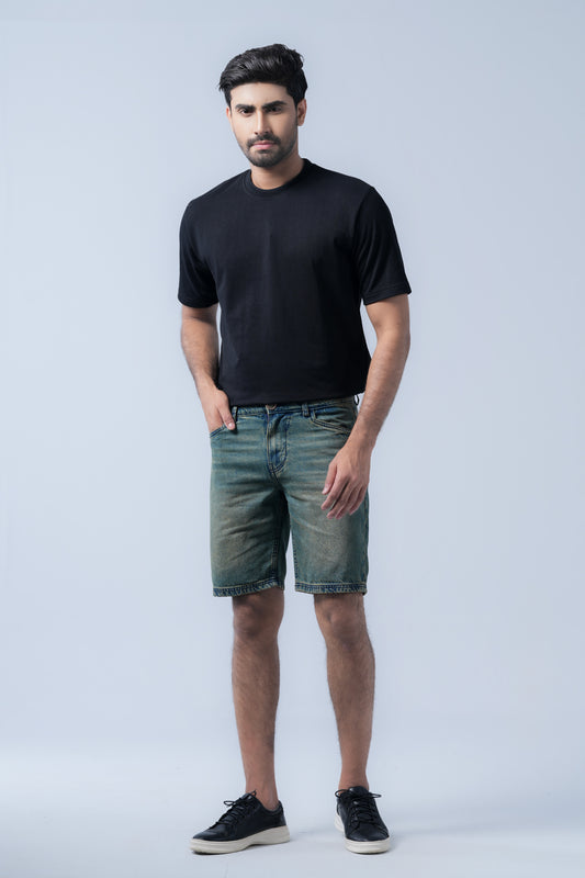Slim Fit Denim Shorts