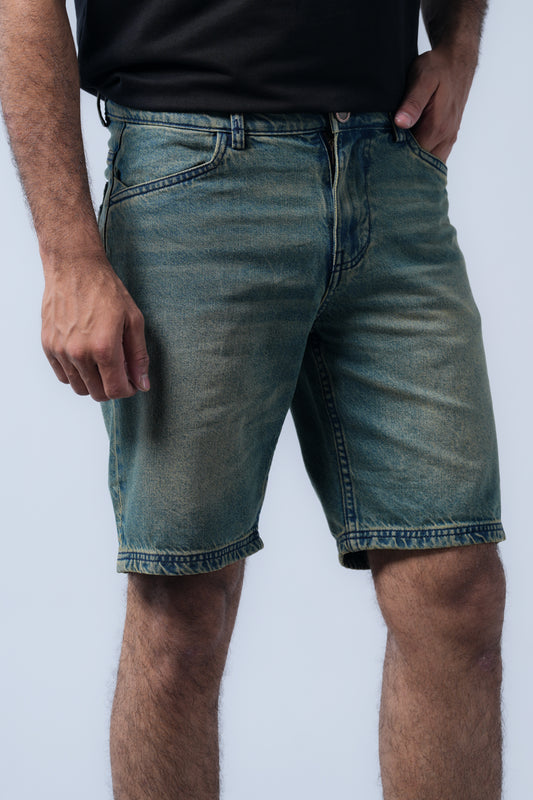 Slim Fit Denim Shorts