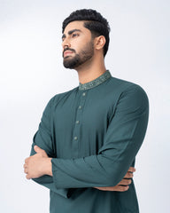 Regular Fit Embroidered Semi-Formal Panjabi