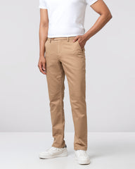 Regular Fit Solid Chinos