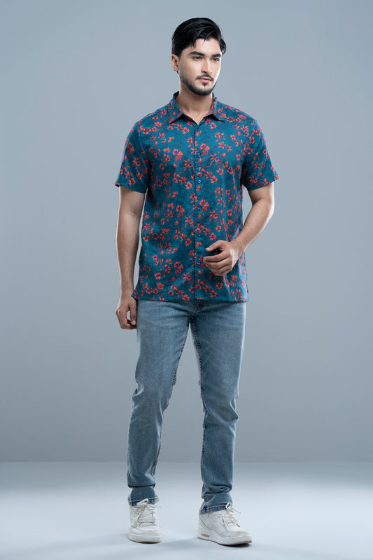 Regular Fit Printed Casual Shirt