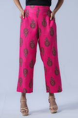 Smart Fit Reactive Printed Cotton Ethnic Pants