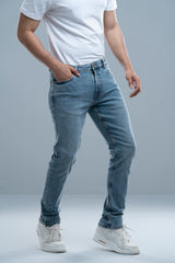 Slim Fit Dusty Blue Jeans