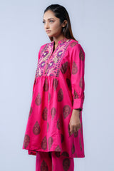 Short-Length Embroidered Smart Fit Ethnic Kurti