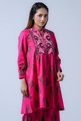 Short-Length Embroidered Smart Fit Ethnic Kurti