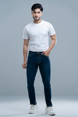 Slim Fit Navy Jeans