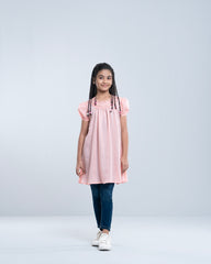 Princess Embroidered Smocked Fancy Ethnic Top (6-8 Years)