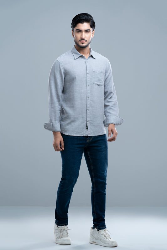 Regular Fit Textured Casual Shirt