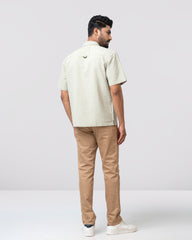 Relaxed Fit Solid Casual Shirt