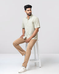 Relaxed Fit Solid Casual Shirt