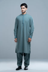 Regular Fit Embroidered Formal Kabli Set