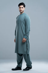 Regular Fit Embroidered Formal Kabli Set