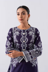 Smart Fit Printed Three-Piece Lawn with Cotton Dupatta