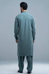 Regular Fit Embroidered Formal Kabli Set