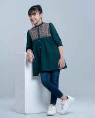 Princess Embroidered Ethnic Frock (2-4 Years)