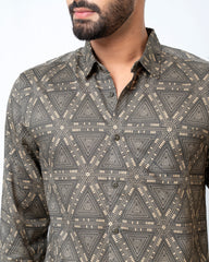 Regular Fit Printed Casual Shirt