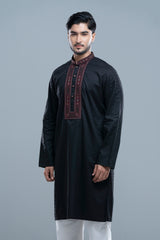Regular Fit Embroidered Semi-Formal Panjabi