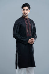 Regular Fit Embroidered Semi-Formal Panjabi