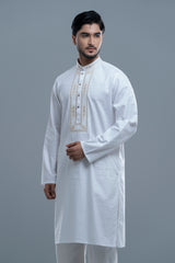 Regular Fit Embroidered Semi-Formal Panjabi