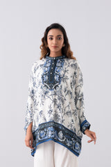 Oversized Digital Printed Viscose Top - Mystika
