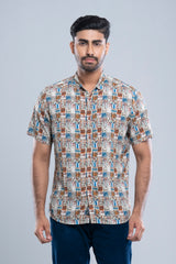 Slim Fit Printed Casual Shirt