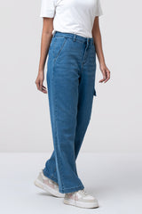 Wide-Leg High-Waist Denim