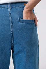 Wide-Leg High-Waist Denim