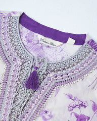 Smart Fit Digital Printed Three-Piece Lawn with Chiffon Dupatta