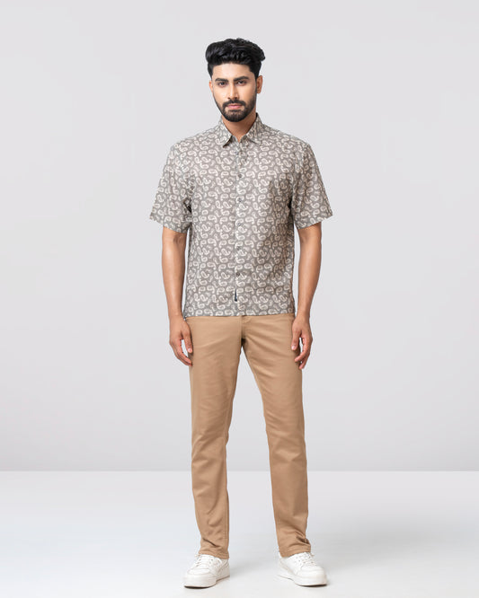 Relaxed Fit Printed Casual Shirt