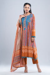 Smart Fit Embroidered Three-Piece Lawn