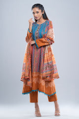 Smart Fit Embroidered Three-Piece Lawn