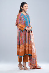 Smart Fit Embroidered Three-Piece Lawn