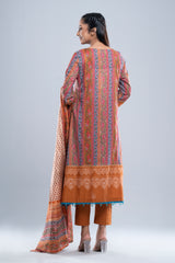 Smart Fit Embroidered Three-Piece Lawn