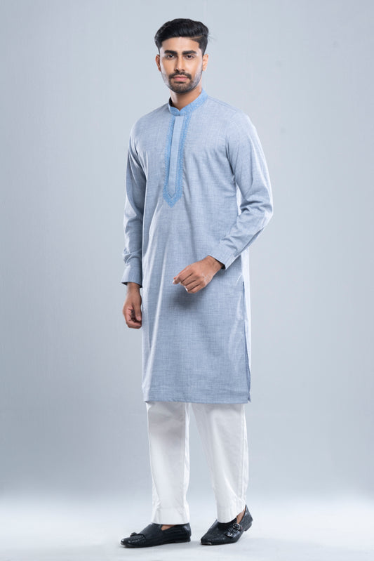Regular Fit Embroidered Formal Panjabi