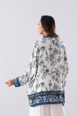 Oversized Digital Printed Viscose Top - Mystika